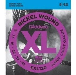 Encordoamento Daddario Guitarra Exl120 B 