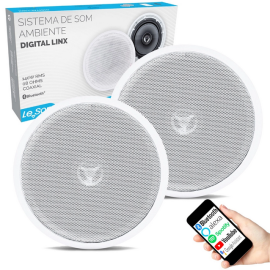 Kit Arandela Coaxial Redonda Ativa + Passiva 70W 6 Polegadas 2LSREDBR - Leson
