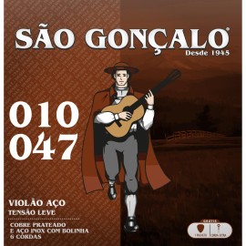 Encordoamento para Violo So Gonalo Ao .010 Leve