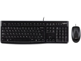 Kit Teclado e Mouse Logitech Preto - MK120