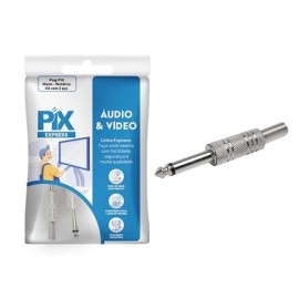 Plug P10 Mono Metlico - Kit com 2 Peas 