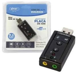 Placa De Som Knup Hb-t64 Usb 
