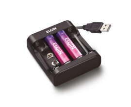 Carregador de Pilhas USB com 2x AA1500mAh 