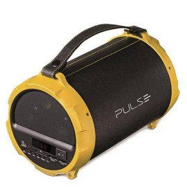 Caixa De Som Pulse Bazooka Preto e Amarelo - SP265