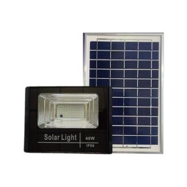 Refletor Led Solar 40W Controle Remoto Triangulo