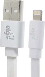 Cabo Lightning ELG, 8 Pinos, 2.4A / 12W, 3 Metros - C830 Branco