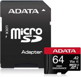 Carto de Memria High Endurance SD Micro 064GB Class10 - Adata