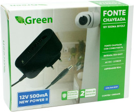 Fonte Chaveada 12V 2A Bivolt Plug 5,5mm X 2,1mm