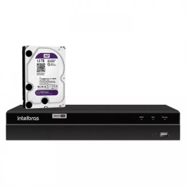 DVR Intelbras Gravador MHDX 1316 Multi HD 16 Canais c/ HD 1TB 