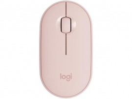 Mouse Sem Fio Logitech Pebble M350 - Rose