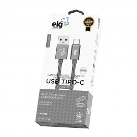 Cabo ELG Tipo C TC10BY 1M 2.4a Nylon