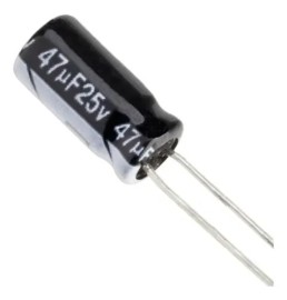 Capacitor Eletroltico 47X50V - 105 Graus