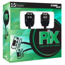 Cabo VGA + VGA 15M - Pix