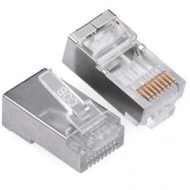 Conector de Rede RJ45 CAT5E 8P8C Blindagem 