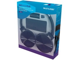 Kit Music Play Headphone Bluetooth SD/AUX/FM + Power Bank 4000 mAh + Leitor USB + Micro SD 32GB C10 - MC250 0 - Multilaser