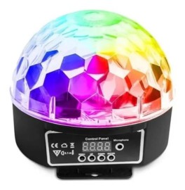 Globo De Luz Mgico Led Bluetooth De Cristal 9 Cores (