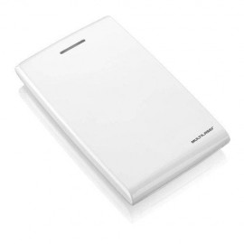 Case Para HD 2.5" Sata White Piano Ga080 Multilaser 