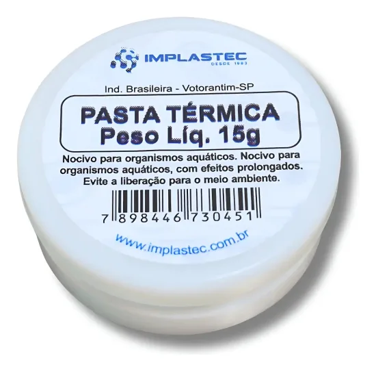 Pasta T�rmica Implastec 15g Pote