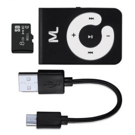 Kit Mp3 Player 80 Mah Micro SD 8GB e Cabo Micro USB - MC300