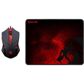 Mouse Gamer e Mousepad Redragon -Rdm601-Ba