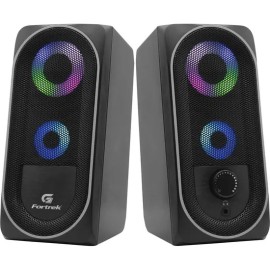 Caixa de Som Gamer Multimdia Fortrek Black Hawk RGB Preta