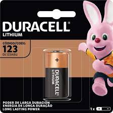 Pilha de Lithium Duracell 3V Cr123 Dl123 