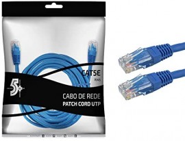 Cabo de Rede Patch Info - Patch Cord Cat5E Utp - 5M - Azul