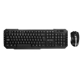 Combo Teclado e Mouse C3 Tech Sem fio Preto - K-W40BK
