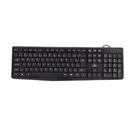 Teclado Yon KD-168, USB, ABNT2, Preto