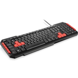 Teclado Gamer Multilaser Vermelho - TC160