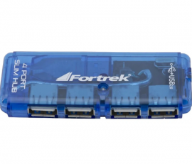 Hub 4 Portas USB 2.0 Slim HBU-402 Fortrek