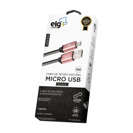 Cabo ELG Micro USB 1 Metro  -SKN510BK