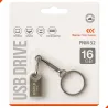 Pendrive a'GOLD 16GB USB 2.0 Metal Prateado com Chaveiro Modelo PNM-52