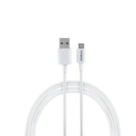 Cabo USB - Micro USB 1,2m PVC branco Intelbras EUAB 12PB