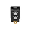CHAVE COMUTADORA ON OFF 2 POLOS QUADRADA (KCD1-101) - ON/OFF, COM LED, VERMELHA, 10/12Vdc - 6A/24Vdc
