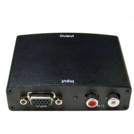 Conversor Vga Fêmea Para Hdmi Saída De Áudio 