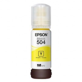 Refil De Tinta Epson T504 Amarelo 