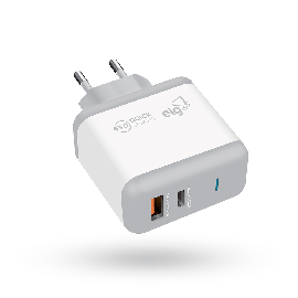 Carregador de parede Universal ELG WC2S-PDQC