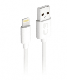 Cabo Usb X Lightning 1m 2a Branco C3plus Cb-l10wh