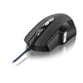Mouse Gamer Warrior 3200DPI 6 Botões Laser Preto - MO191