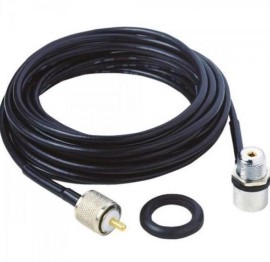 Cabo Kit Mdio RG-58 para px 5,5m M802K Preto aqurio
