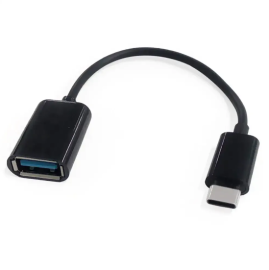  Adaptador Tipo C X Usb Otg Preto Maxtcotg Maxmidia 