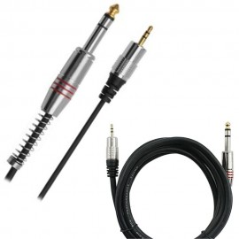 Cabo Plug Metal P10 Stereo Para P2 Stereo 3.5Mm 2 Metros 018-8054