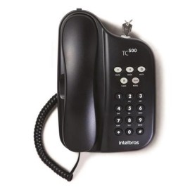 Telefone com Fio TC 500 Preto c/ Chave Intelbras
