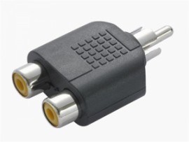 Adaptador 1 P2 Macho Estereo X 2 RCA Femea - 10 Pçs