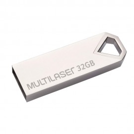 Pen Drive Multilaser Diamond, 32GB, Metlico - PD851