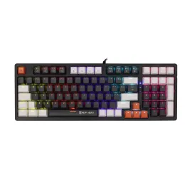Teclado Mec�nico Gamer New Hero Arkana, Rgb, Switch Red, Abnt2, Usb, Preto E Cinza