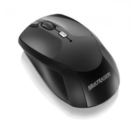 Mouse Multilaser Sem Fio 2.4 Preto Nano Usb - Mo146