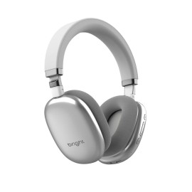 Headphone Bright Pilot, Bluetooth, com Microfone FN587 Branco/Prata