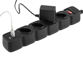 Filtro de Linha com 4 Tomadas e 2 USB EPE 204 USB Preto - Intelbras